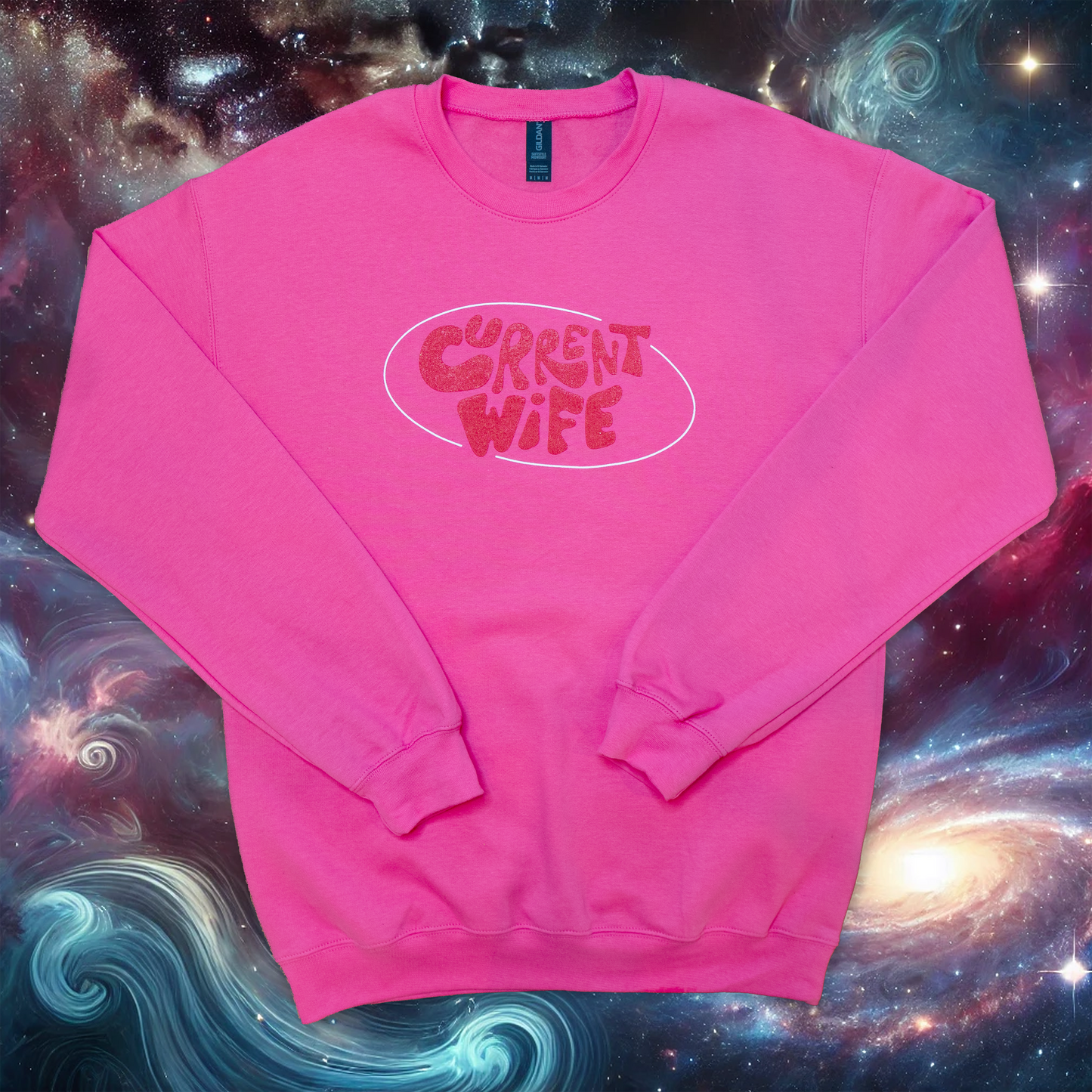 the "current wife" sweatshirt - pink